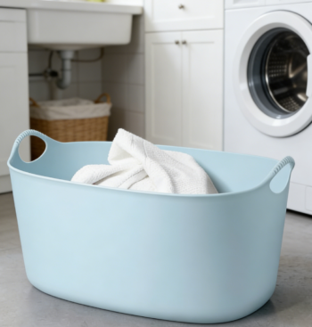 19L Collapsible Hand-held Bucket, Can Be Used as a Storage Bucket or Shopping Basket, Portable and Space-Saving